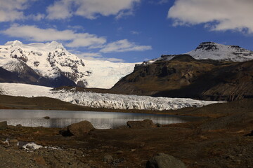 Svínafellsjökull is a glacier that forms a glacier tongue of Vatnajökull which is the largest ice sheet in Iceland. It is the second largest glacier in Europe located in south-eastern Iceland 