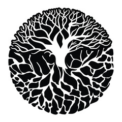 Tree of Life , Yggdrasil vector	
