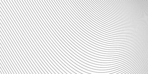 pattern of black lines on white background. Vector illustration - obrazy, fototapety, plakaty