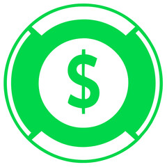 dollar sign icon	

