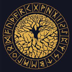 Tree of Life , Yggdrasil vector