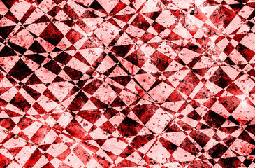 Naklejka premium Czerwone tło abstrakcja kształty ściana tekstura