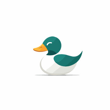 Duck in cartoon, doodle style. Isolated 2d vector illustration in logo, icon, sketch style, Eps 10. AI Generative