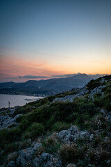 summer sunset in albercutx in mallorca