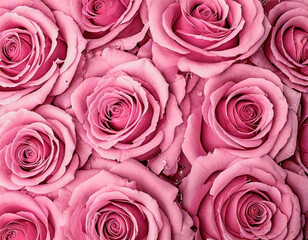 beautiful romantic pink rose flowers background