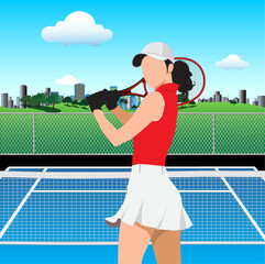 female tennis player