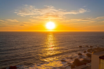 pôr-do-sol oceano pacífico Viña del Mar Valparaíso Chile