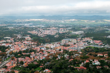 Fototapeta na wymiar Panoramic view of Ljubljana, capital of Slovenia