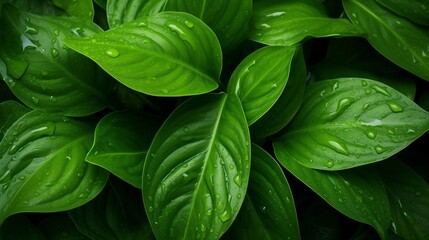leaves background with generative ai