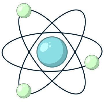Ilustraci&oacute;n de molecula atomica, representacion de un atomo aislado