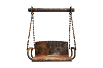 Rusty Swing (PNG Cutout) isolated on transparent background