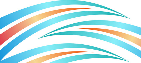 abstract blue sharp stripes curves for brochure background template