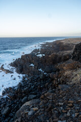 rocky coast of the sea