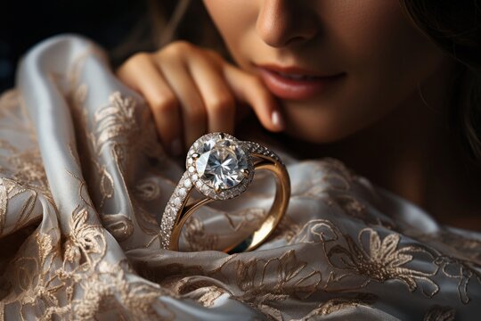 A man proposes to the bride and gives her a ring