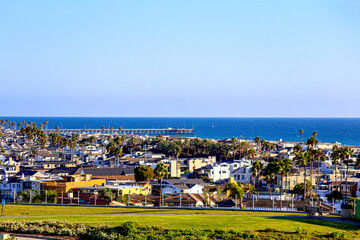 view of the coast of newport beach california