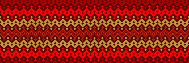 Oriental border ornaments, vector seamless