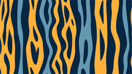 Perfect for textile, fabric, wrapping paper. Backgrounds & textures shop. Tiger fur, orange stripes pattern. Endless tiger ornament of lines. Abstract animal print. Seamless.