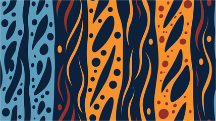 Waves, swirl, twirl pattern. Groovy background. Abstract colorful seamless pattern for textile, clothes. Decorative packaging. Butterfly wings abstract flow wave colors retro.