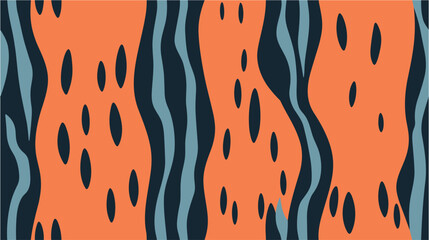 Trendy vector illustration in style retro 60s, 70s. Fluid shapes composition. Colorful abstract background. Groovy hippie 70s background. Abstract trendy for background. Seamless.