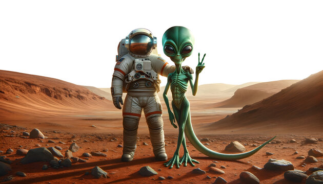 Les premiers pas de l'homme sur Mars - PNG transparent
