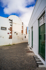 Village of Teguise, Lanzarote, Canary Islands, Spain. Streets of the historic center of the village. Until 1852, Teguise was the capital of the island.