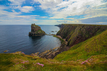 Seaside Serenity: Discover John o' Groats, Highland's Natural Beauty, NC500 north coast route in...