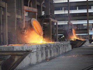 Ferrosilicon ingot is made by smelting silicon raw materials and iron raw materials at a certain...