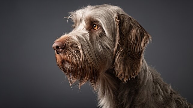 Italian Spinone in Natural Studio Light