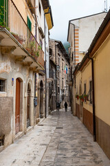 Fototapeta na wymiar Pedestrian Alley - Pacentro - Italy