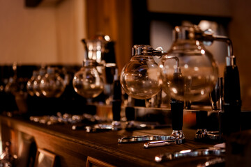 カフェのコーヒー器具