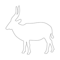 antelope icon vector