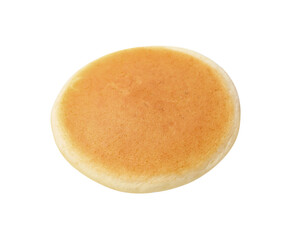 One delicious pancake isolated on white. Tasty breakfast