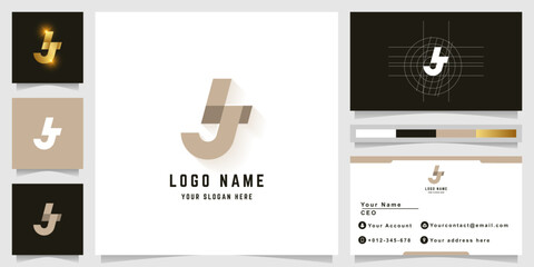 Fototapeta premium Letter JL or LJ monogram logo
