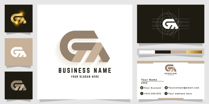 Letter GM or GTA monogram logo