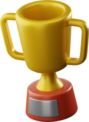 Trophy 3D Illustration