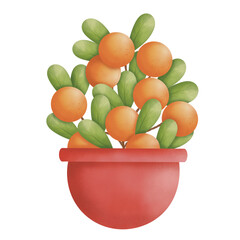 Luna New Year decorations’s illustrated watercolour 