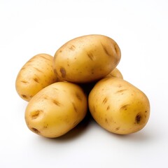 Potato isolated background, AI generated Image