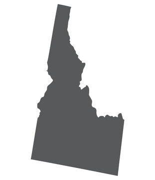 recommend clip art: Idaho state map. Map of the U.S. state of Idaho.