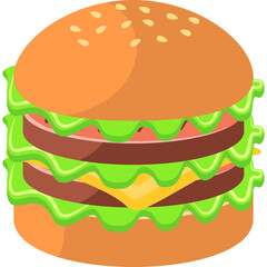 Burger Illustration Vector