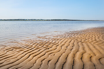 sand beach in the morning