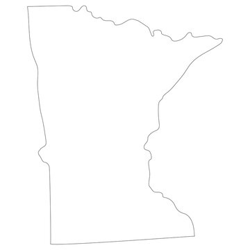recommend clip art: Minnesota state map. Map of the U.S. state of Minnesota.