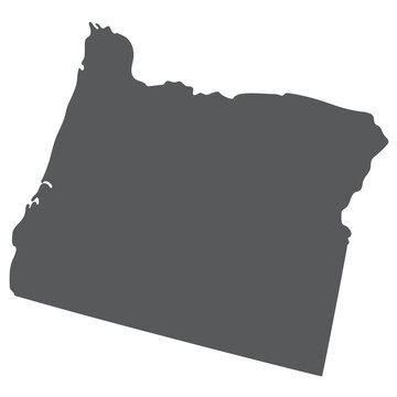 recommend clip art: Oregon Map. Map of Oregon. USA map in grey color.