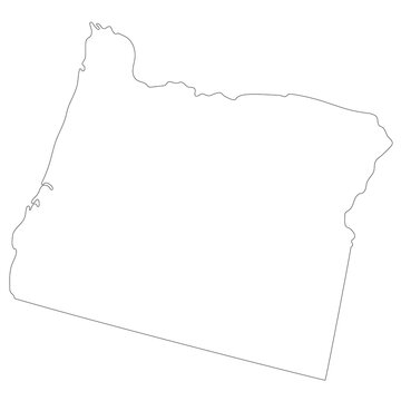 recommend clip art: Oregon Map. Map of Oregon. USA map.