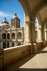 Interior view of the former convent of Santo Domingo, in the center of Oaxaca de Juarez City. 