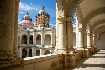 Interior view of the former convent of Santo Domingo, in the center of Oaxaca de Juarez City. 