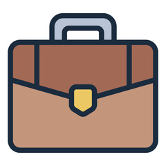 Briefcase business icon