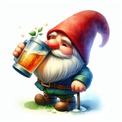 Gnome wiht beer
