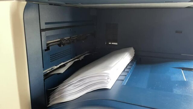 Working with Photocopier Machine,  Photocopier printing documents,