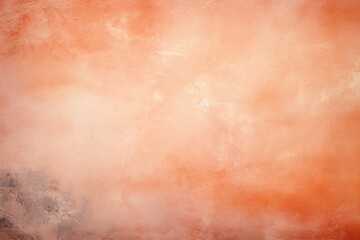 Grunge wall, peach fuzz trendy color concept. Background with selective focus and copy space