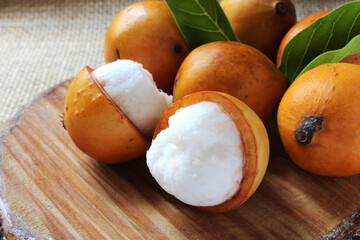 Achachairu exotic tropical fruit, fresh ready to eat.